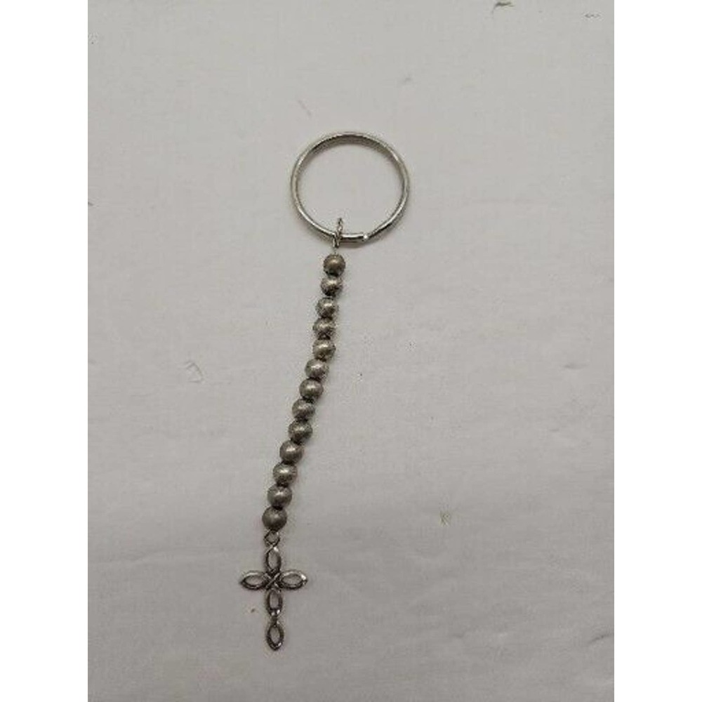 beaded cross Keychain